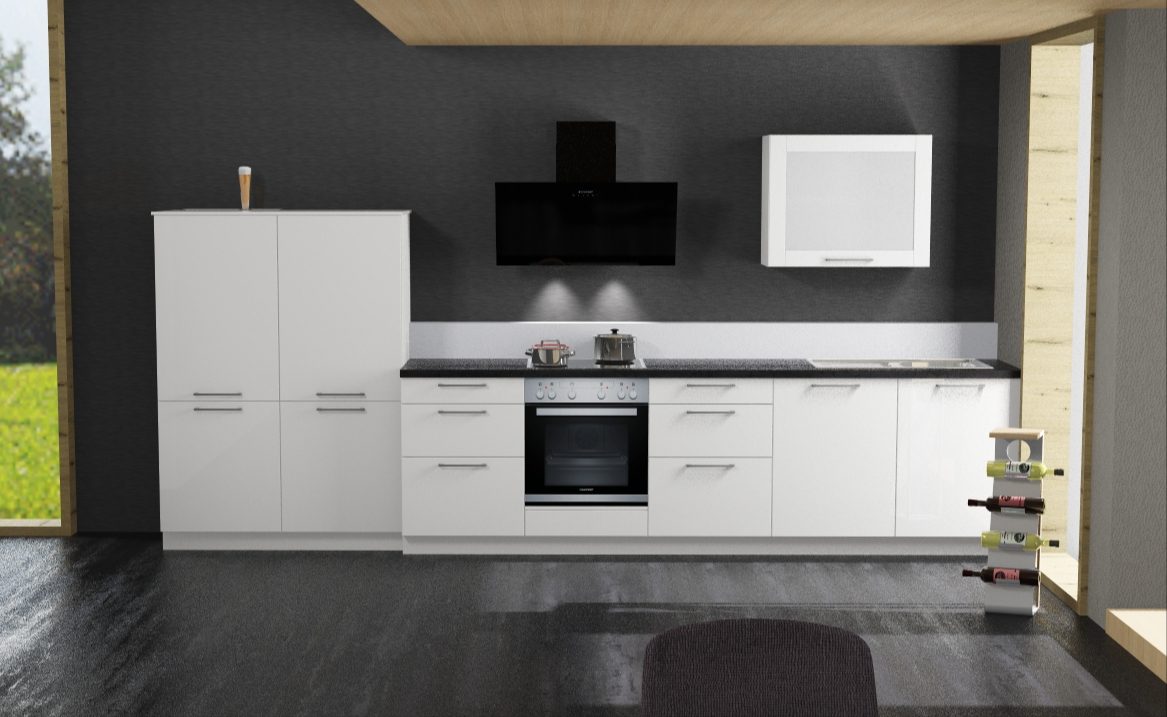 Häcker Perfect Sense Küchenzeile in Polar Lack matt – Ansicht 10
