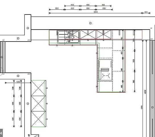 Häcker Ravenna Landhausküche in Graphit mit Insel – Ansicht 7