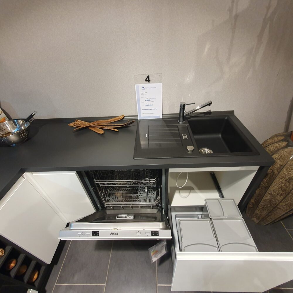 Impuls IP 4820 grifflose Küche in Weiß matt – Ansicht 7