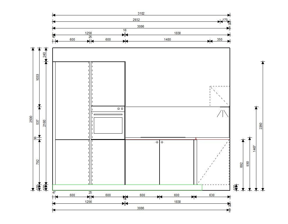 Moderne Nobilia Ausstellungsküche in L-Form