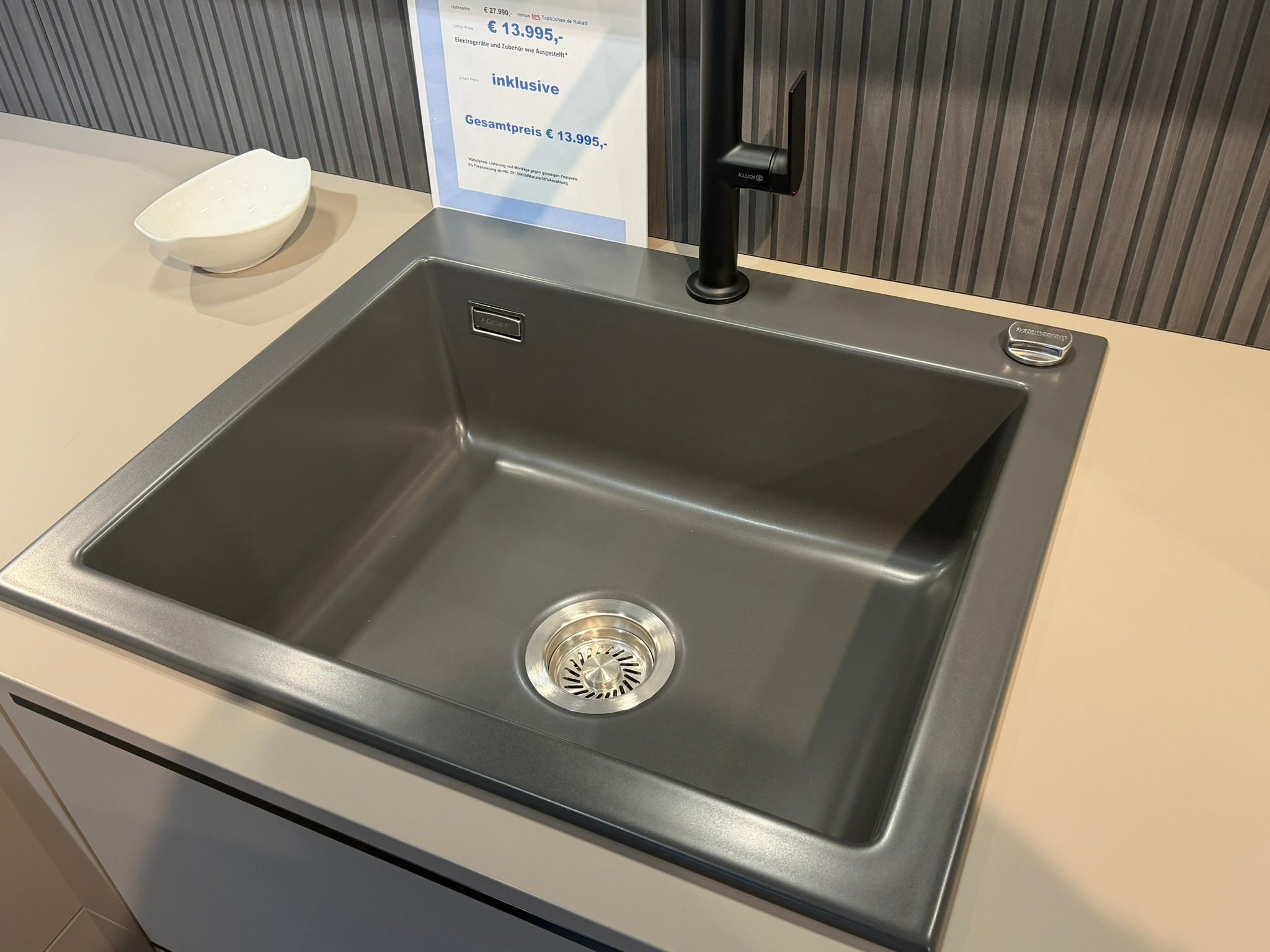 Nobilia Senso Macchiato Ausstellungsküche in L-Form – Ansicht 13