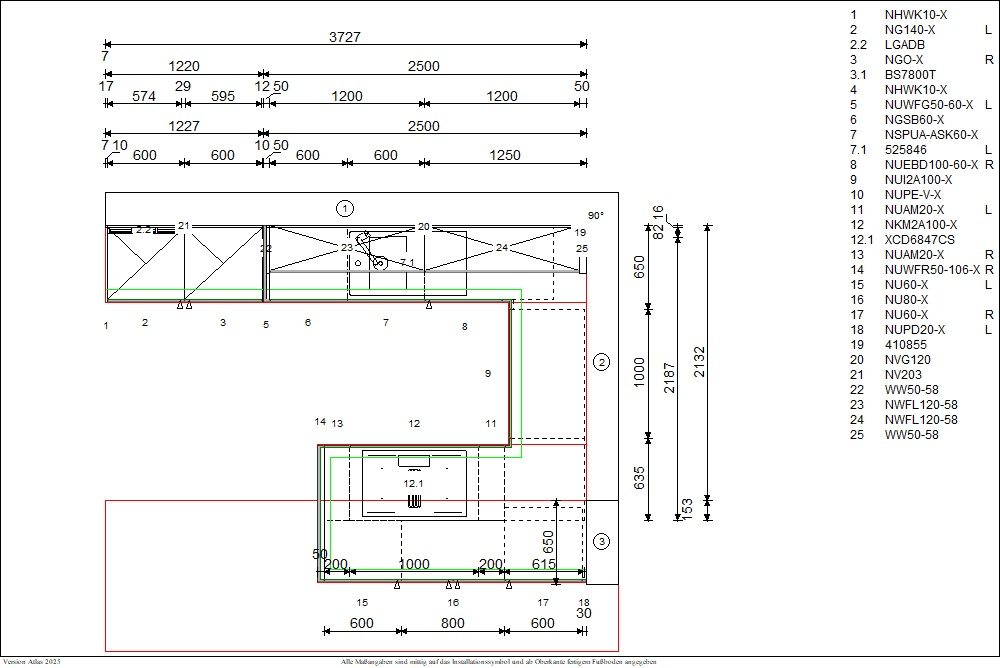 Nobilia Structura Designküche in Eiche Como